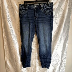 KanCan Signature Mid-Rise Ankle Skinny Dark Wash Jeans